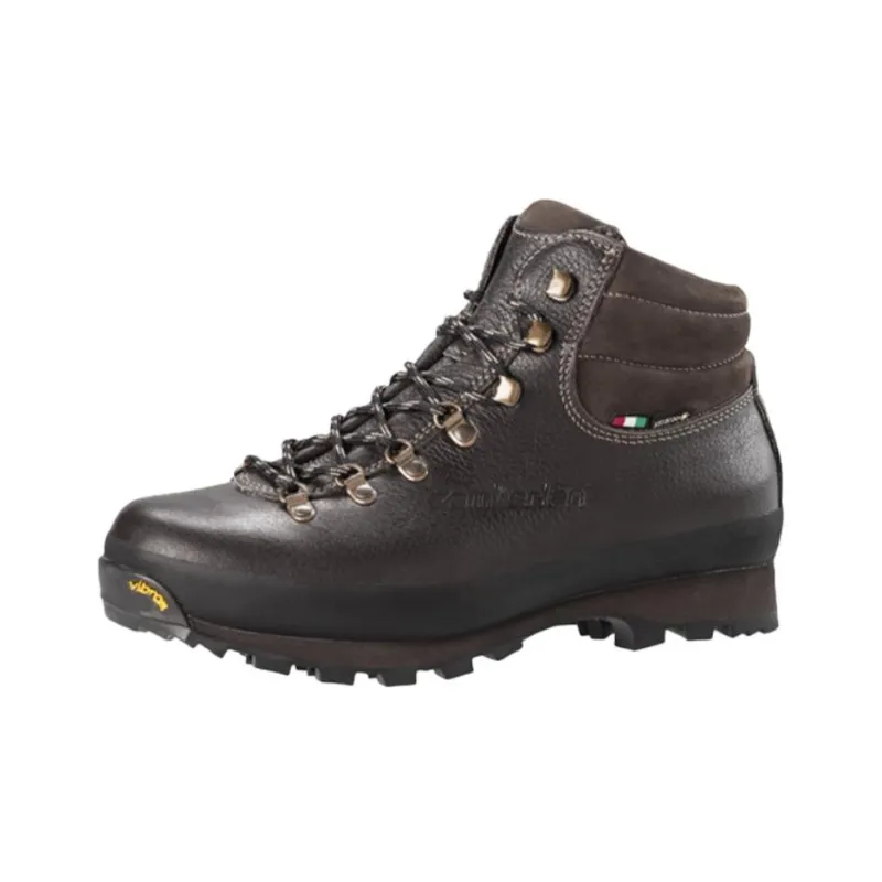 Zamberlan Anti-Slip Wear-Resistant Mid-Top Trekking Shoes Men's Brown-0