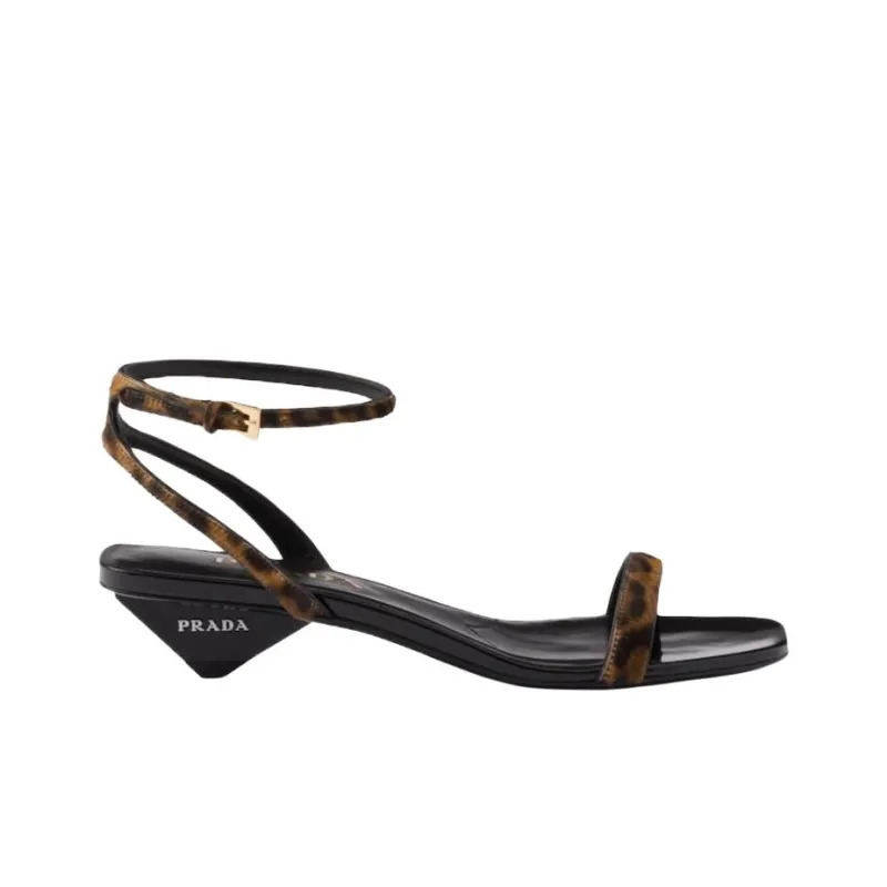 PRADA Honey Strap Sandals 3.5cm Women's Black-1