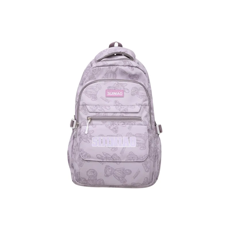 Travel Nylon Backpack Women's Multicolor-4