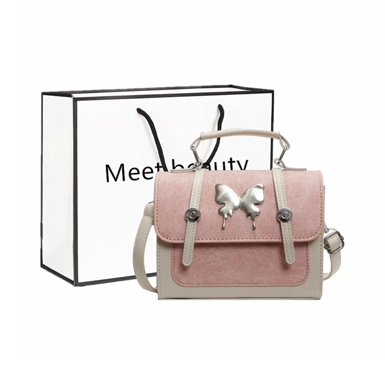 Fitchell PU Crossbody Bag, Handbag Women's White & Pink/Blue & Coffee/Blue & Brown/Khaki & Coffee-0