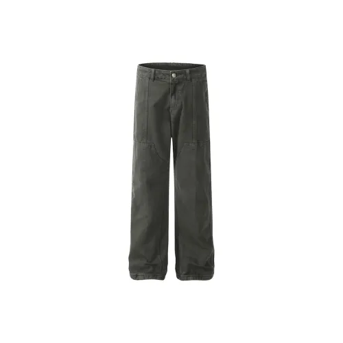 COOLALPACA Casual Pants Unisex Army Green