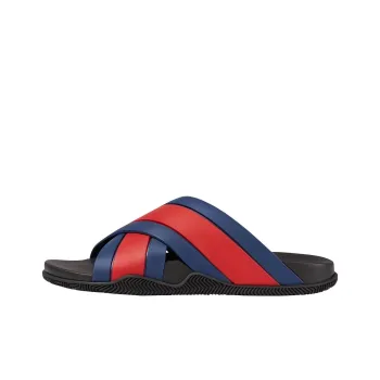 GUCCI Gg Slide Sandal 'Blue Red'