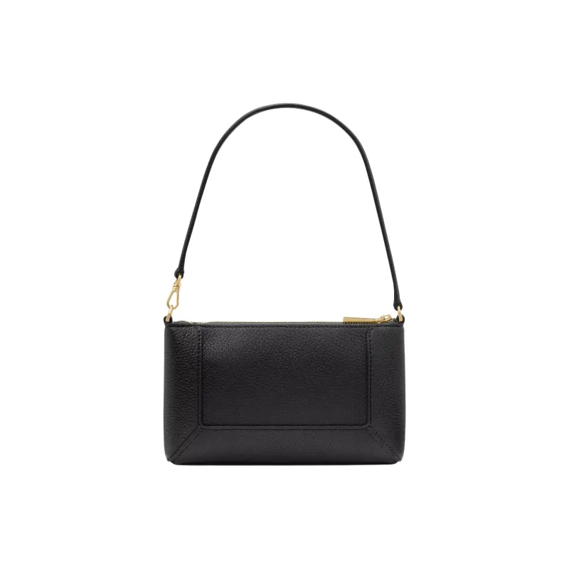 Kate Spade Litchi Grain Leather Handbag, Shoulder Bag Women's Black-1