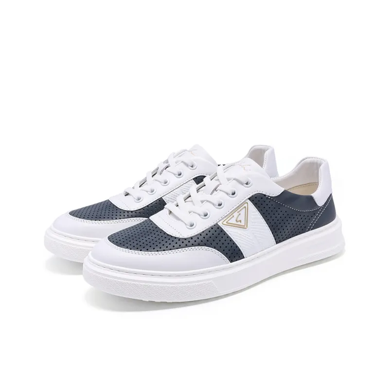 Satchi Breathable Wear Resistant Cushioning Low Top Casual Shoes Men's Black White-2
