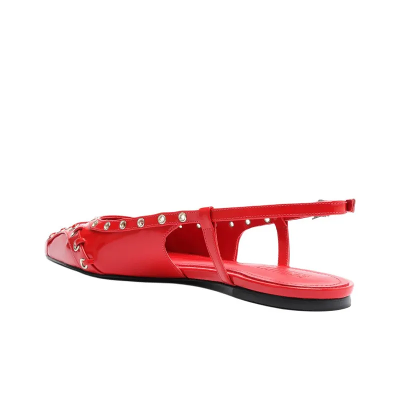 Schutz Ruth Casual Single Shoes Women's Red-3