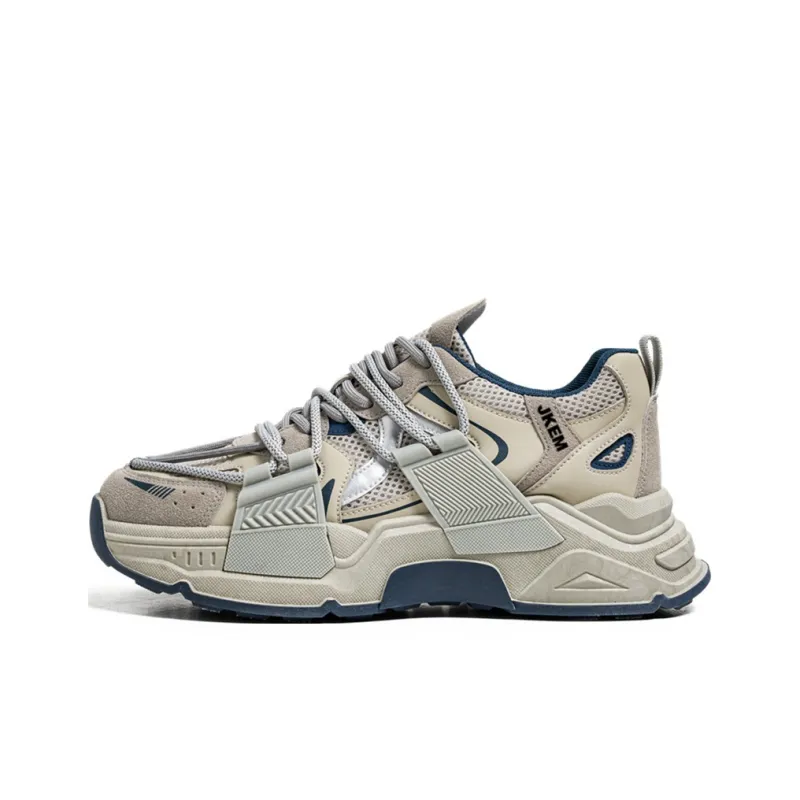 JKEM Anti-Slip Wear-Resistant Low-Top Chunky Sneakers Men's-10