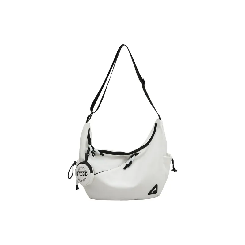 Travel Nylon Shoulder Bag Crossbody Bag Unisex Black/Red/White/Light Gray-12