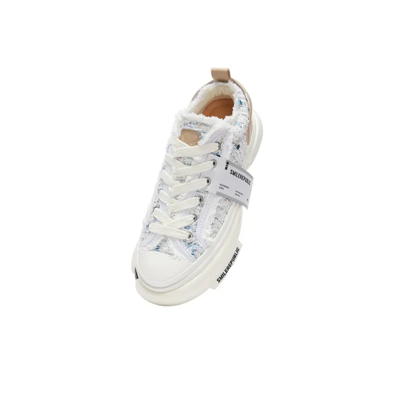 SMILEREPUBLIC INCEPTION DREAMY PINK/BLUE Height Increasing Low Top Canvas Shoes Unisex Blue Pink-3