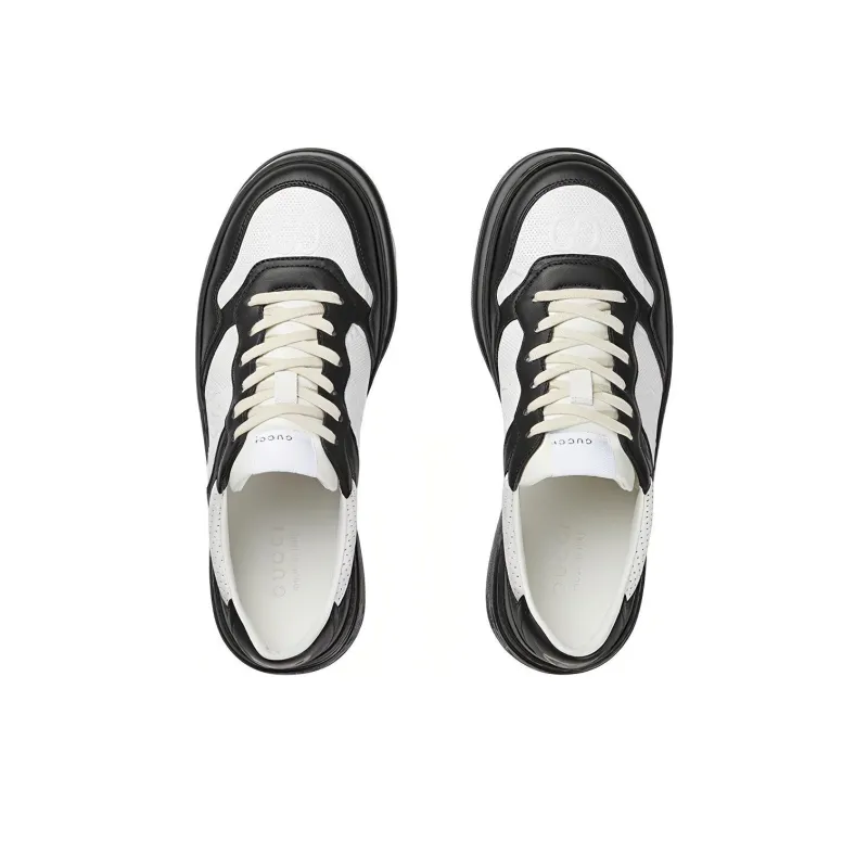 GUCCI Gg Embossed Sneaker 'Black White'-2