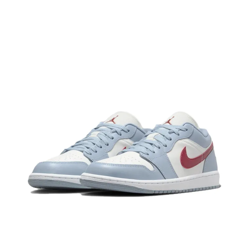 JORDAN 1 Low Blue Whisper Dune Red Women's-2