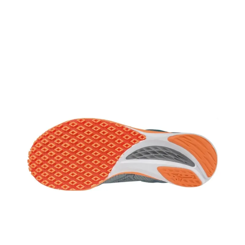 Mizuno Wave Duel 3 Anti-Slip Wear-Resistant Low-Top Running Shoes Men's Blue Orange-4