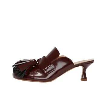 JW Anderson Closed Toe Slippers 5.5cm Women's Dark Red