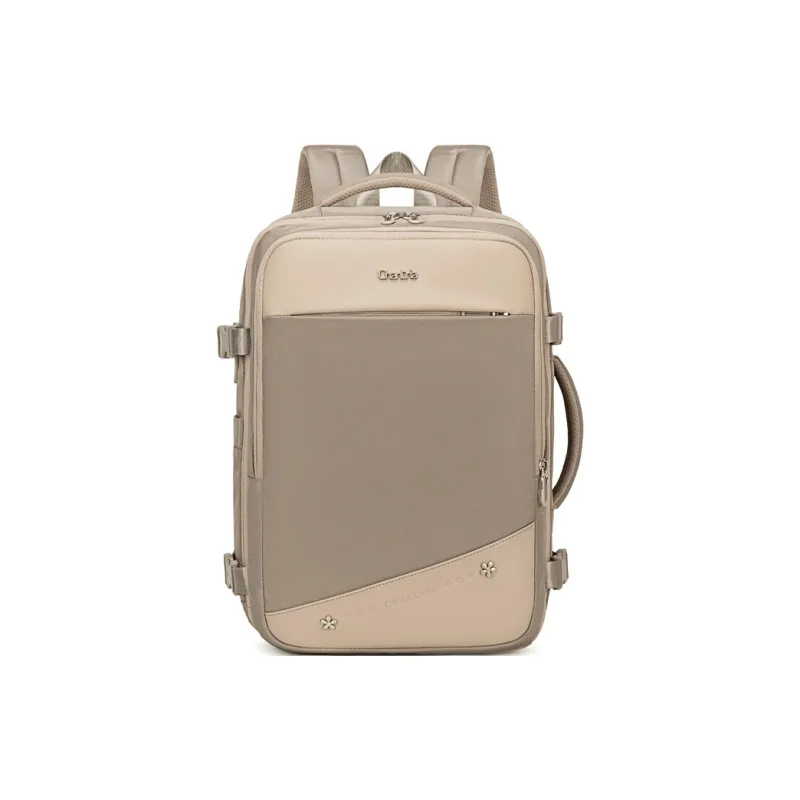 Chantria Fabric Backpack Women's Dusty Purple/Khaki/Burgundy/Black-4