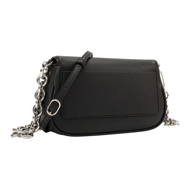 CALVIN KLEIN Synthetic Material Saddle Bags Shoulder Bags Women's Space Black-4