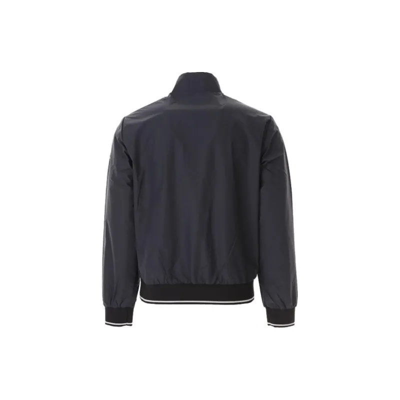 EMPORIO ARMANI Logo Printed Zipped Lightweight Jacket-1