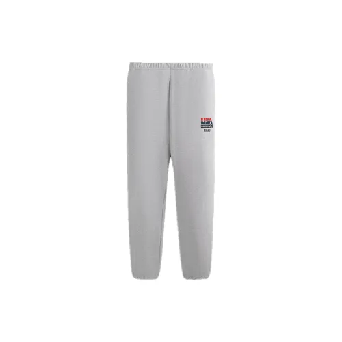 KITH USA Basketball Series Knitted Sweatpants Men Gray