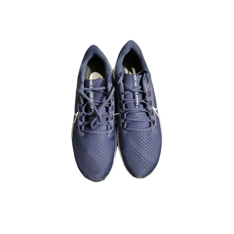 Nike Anti Slip Wear Resistant Low Top Casual Running Shoes Men's Blue Black-3