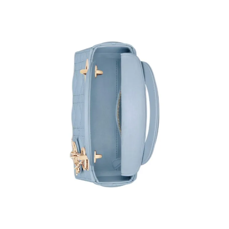 DIOR Lady Dior Lambskin Lady Dior Bag, Shoulder Bag, Crossbody Bag, Handbag Mini Women's Blue-2