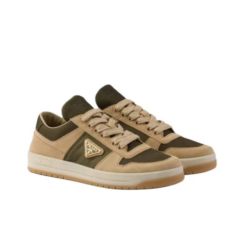 PRADA Prada Downtown Low Top Skateboard Shoes Women's Beige-2