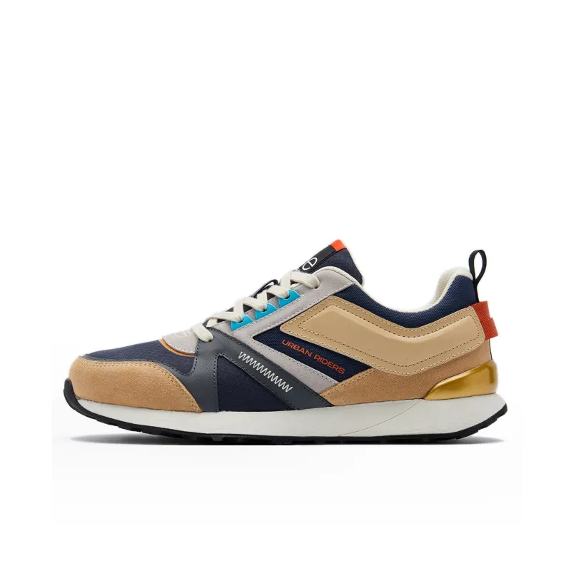 Lee Casual Shoes Men Low Top Light Gray/Dark Blue/Chocolate-6