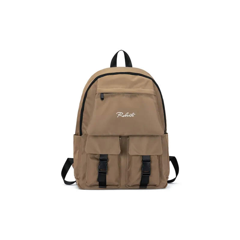 ROBERTA DI CAMERINO Fabric Backpack Unisex Khaki/Black-0