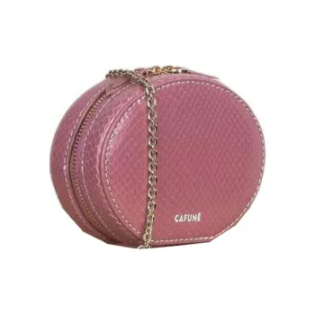 CAFUNE Imitation Snake Pattern Goatskin Shoulder Bag Crossbody Bag Mini Women's Purple