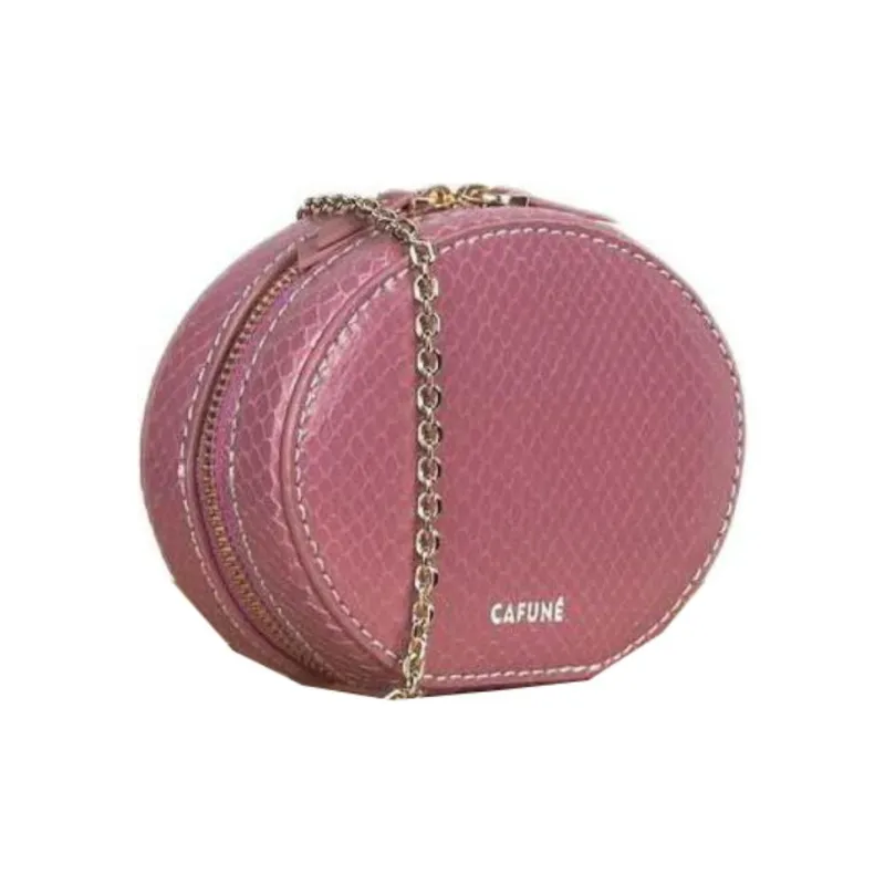 CAFUNE Imitation Snake Pattern Goatskin Shoulder Bag Crossbody Bag Mini Women's Purple-0