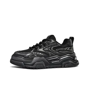 EBLAN Low Top Chunky Sneakers Men's Black
