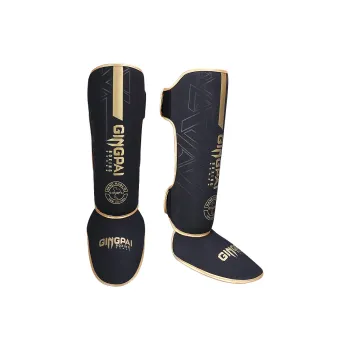 Competition Boxing Fight Leg Guards Polyester EVA Liner Unisex