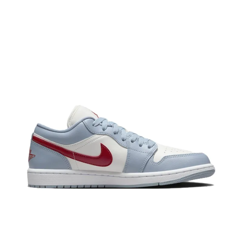 JORDAN 1 Low Blue Whisper Dune Red Women's-1