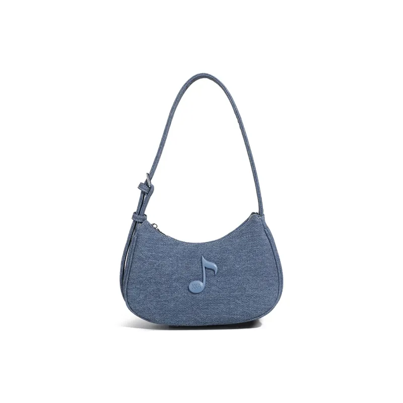 KKA PU, Textile Mixture Crossbody Handbag, Shoulder Bag Women's Silver/Ecru/Black/Blue-8