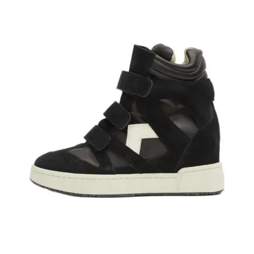 ISABEL MARANT Skateboard Shoes Women's High-Top Black