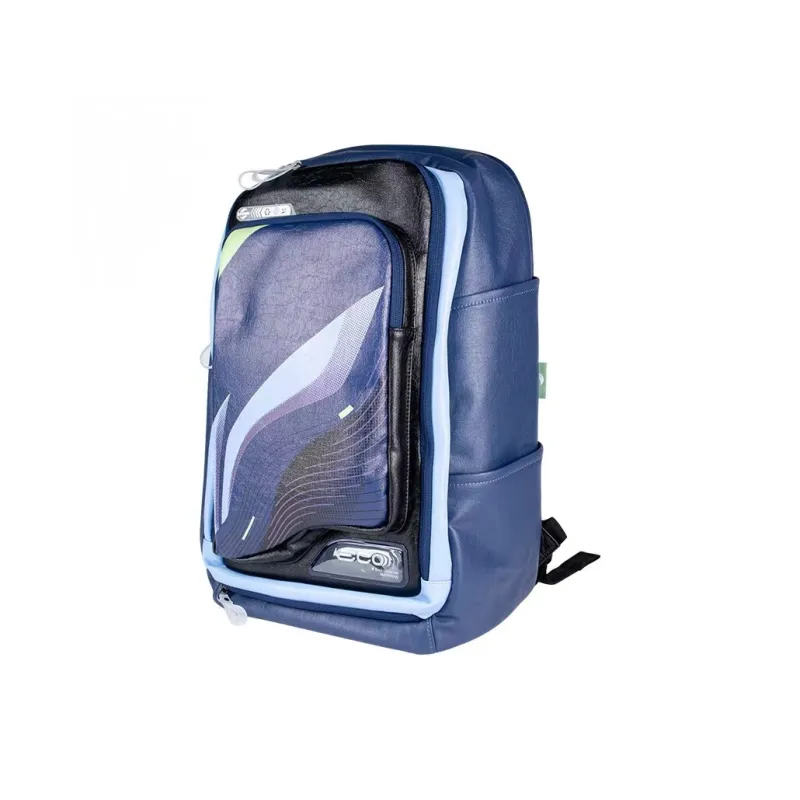 LiNing Badminton Racket Bags 6 Pcs Pack Sporty Style Backpack Blue Unisex Breathable Back Panel Side Storage Pocket-2