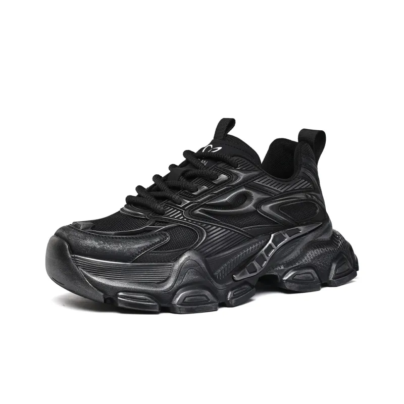 EBLAN Low Top Chunky Sneakers Men's Black-1