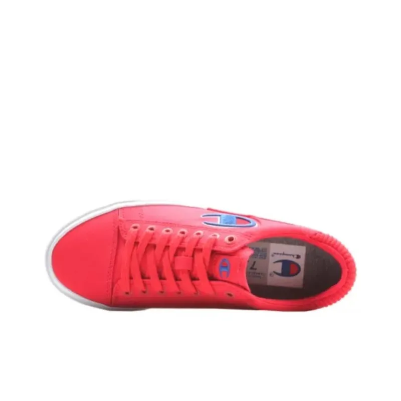 Champion Abrasion Resistant Low Top Skateboard Shoes Men's Red-3