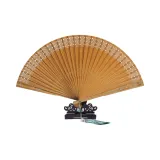 Green Sandalwood Wood Grain Fan One