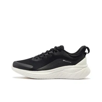 361° Anti-Slip Wear-Resistant Low-Top Running Shoes Men's Black White