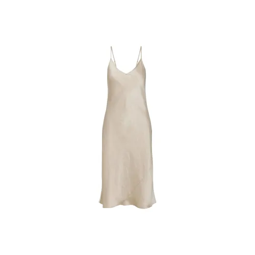 ARITZIA Slip Dresses Women's Humus Beige/Compost Beige Yellow