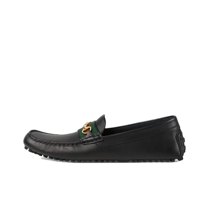 GUCCI Driver 'Horsebit Black Green Red'-0