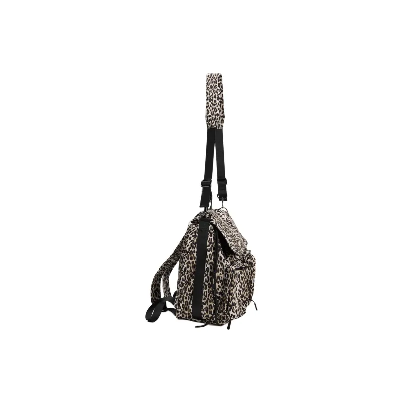 ZARA Polyester Backpack Large Size Women's Brown & Black-5
