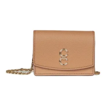 CAFUNE Leather Card Holder Women's Camel