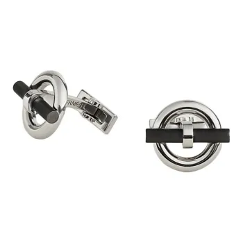 HERMES Metal Cufflinks Men's Silver