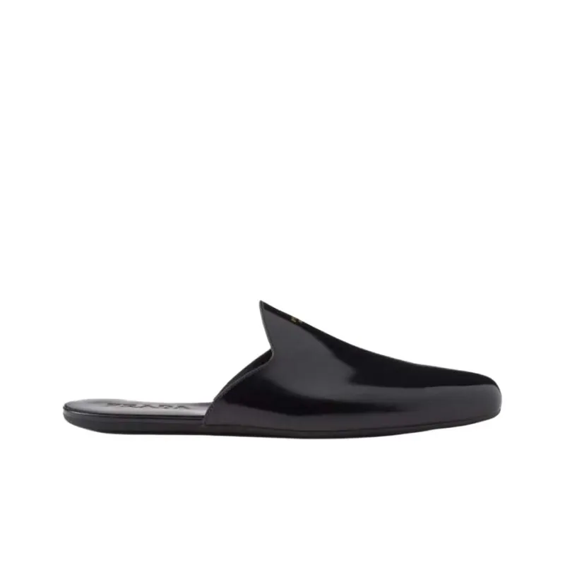 PRADA Wrap-toe Slippers Men's Black-1
