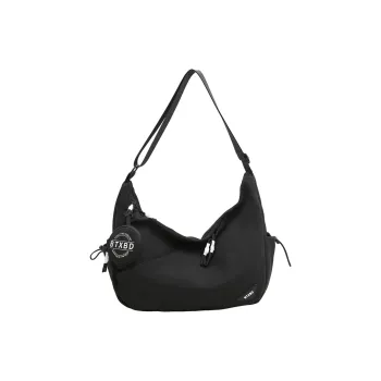 Travel Nylon Shoulder Bag Crossbody Bag Unisex Black/Red/White/Light Gray
