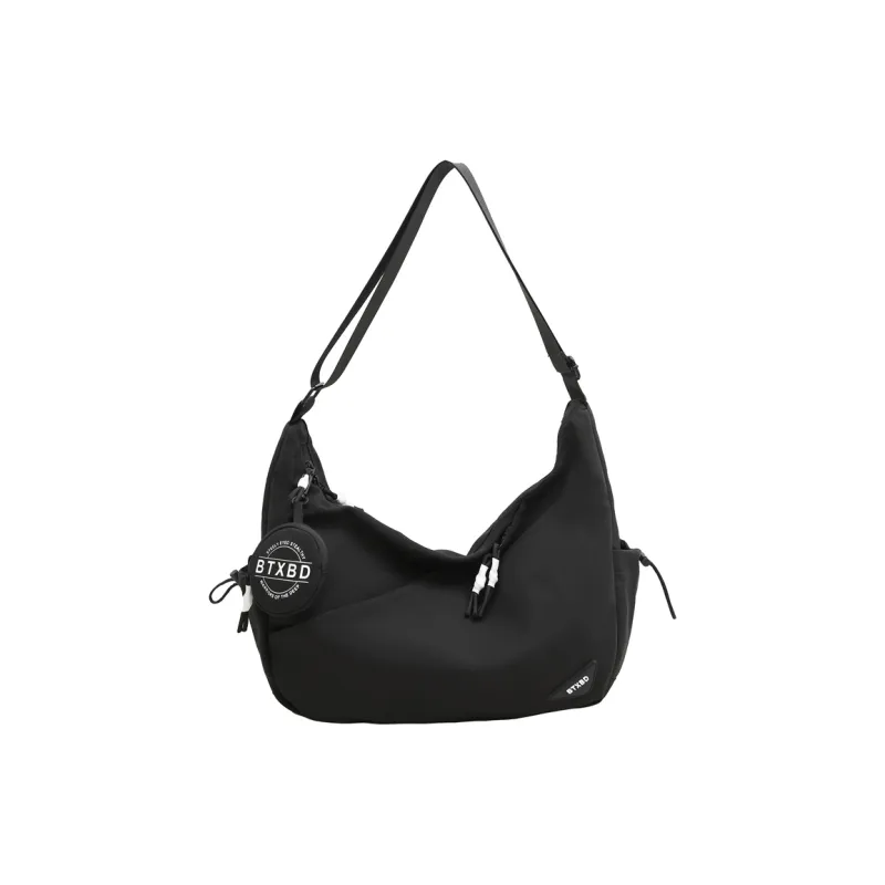 Travel Nylon Shoulder Bag Crossbody Bag Unisex Black/Red/White/Light Gray-0