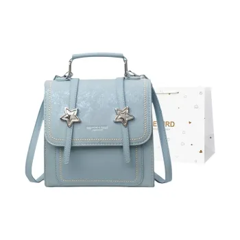CORE BIRD PU Backpack Women's Ecru/Pink/Blue
