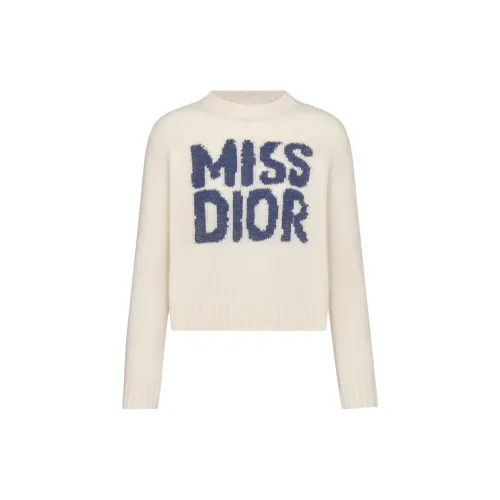 DIOR Cashmere Sweaters Women's Off White