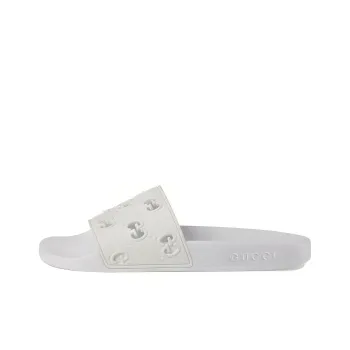 GUCCI Slide White Rubber Women's