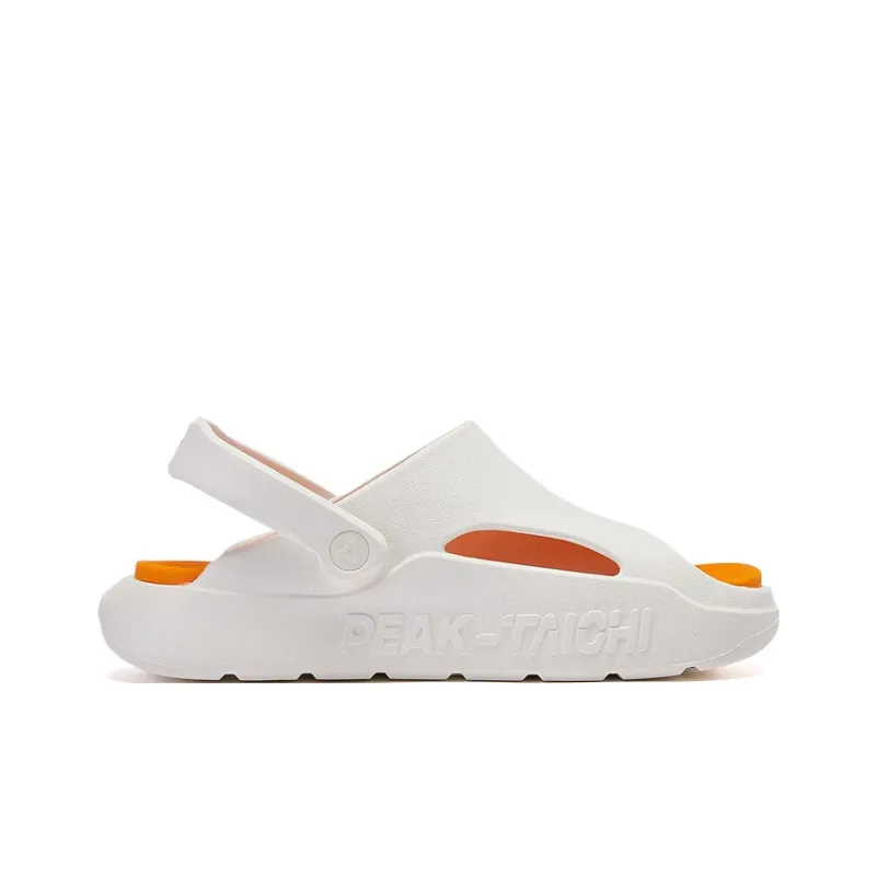 PEAK Statistic Sandals Strap Sandals Low Heel Men's Ecru/Orange Red-1