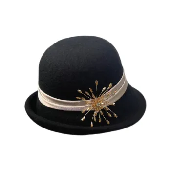 MINGYUANDAILI Wool Bucket Hats Women's
